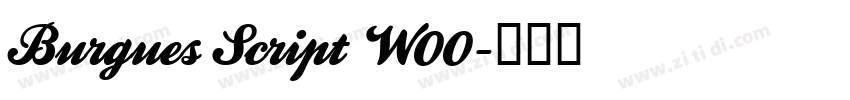 Burgues Script W00字体转换 Burgues Script W00字体转换